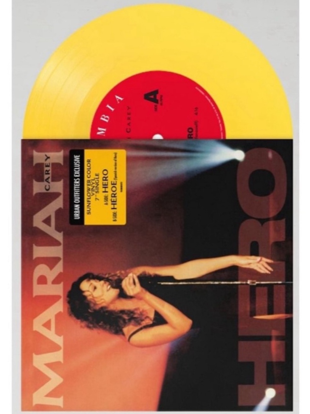 NEW - MARIAH CAREY - HERO - 7 INCH URBAN OUTFITTERS EXCLUSIVE VINYL